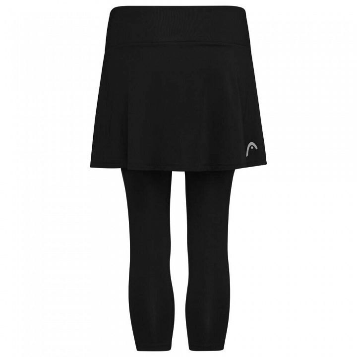 Head Club 3/4 Tights Skort Black